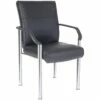 Greenwich Leather Faced Visitor Chair -EQUIP4WORK Sales 001102