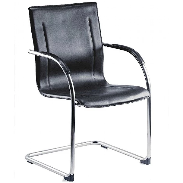 Guest Leather Effect Visitor Chair 3 Guest Leather Effect Visitor Chair