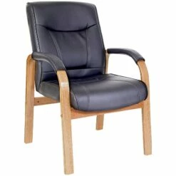 Kingston Leather Faced Visitor Chair