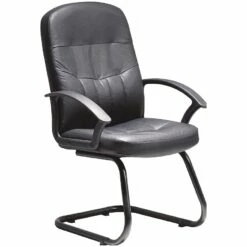 Melrose Leather Faced Visitor Chair