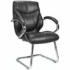 Geneva Leather Faced Visitor Chair 2 Geneva Leather Faced Visitor Chair -EQUIP4WORK Sales 006319