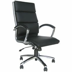 Formosa Enviro Leather Chair Black