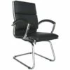 Formosa Enviro Leather Cantilever Chair Black -EQUIP4WORK Sales 012191