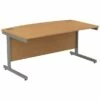 Alpha Plus Bow Front Rectangular Desk -EQUIP4WORK Sales 014523
