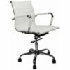 Reflex White Leather Effect Swivel Chair -EQUIP4WORK Sales 016599