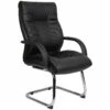 Ashbourne Leather Faced Visitor Chair