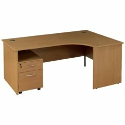 NEXT DAY Solar Ergonomic Panel End Desks With Mobile Pedestal