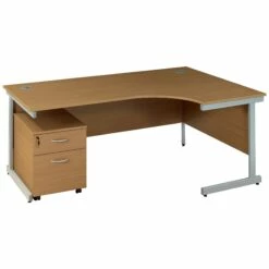 NEXT DAY Solar Ergonomic Cantilever Desks With Mobile Pedestal