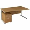 NEXT DAY Solar Wave Cantilever Desks With Mobile Pedestal -EQUIP4WORK Sales 018186