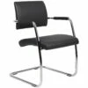 Temple Leather Faced Visitor Chair (Pack Of 2) -EQUIP4WORK Sales 018448