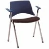Pledge La Kendo Upholstered Stackable 4 Leg Conference Chair With Arms -EQUIP4WORK Sales 029593