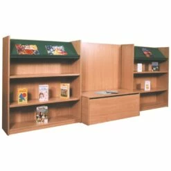 Nexus Library Bench Seat Combination Bookcases