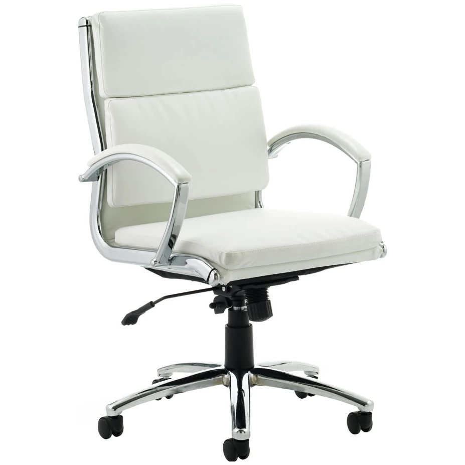 Formosa Medium Back Enviro Leather Chair White 3 Formosa Medium Back Enviro Leather Chair White