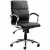 Formosa Medium Back Enviro Leather Chair Black -EQUIP4WORK Sales 030777