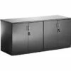 Black Lumina High Gloss Credenza Unit -EQUIP4WORK Sales 034354