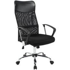 Aster High Back Mesh Office Chair - Black