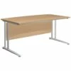 NEXT DAY Gravity Standard Cantilever Double Wave Bow Desk -EQUIP4WORK Sales 034825