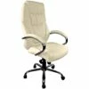 Genoa Leather Executive Office Chair Cream -EQUIP4WORK Sales 035469