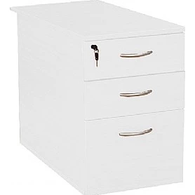 Next Day Vogue White Desk High Pedestals 3 Next Day Vogue White Desk High Pedestals