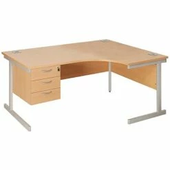 Commerce II Ergonomic Desks With Fixed Pedestal