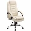 Lucca Cream Executive Leather Office Chairs -EQUIP4WORK Sales 042041