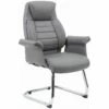 Jersey Executive Leather Faced Visitor Armchairs -EQUIP4WORK Sales 044691