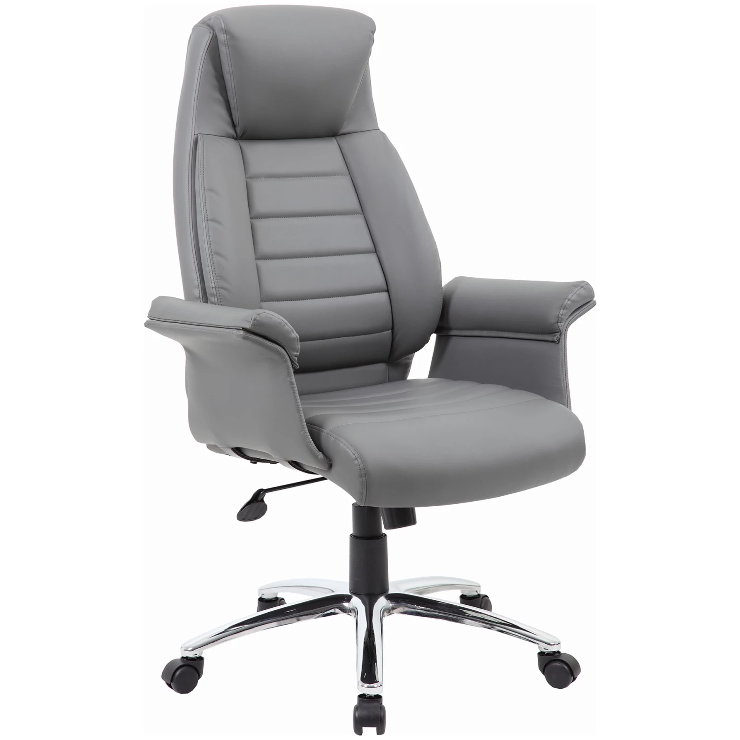 Jersey High Back Executive Leather Faced Armchair 3 Jersey High Back Executive Leather Faced Armchair