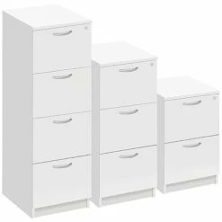 Commerce II White Filing Cabinets