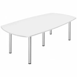 Commerce II White Boardroom Table