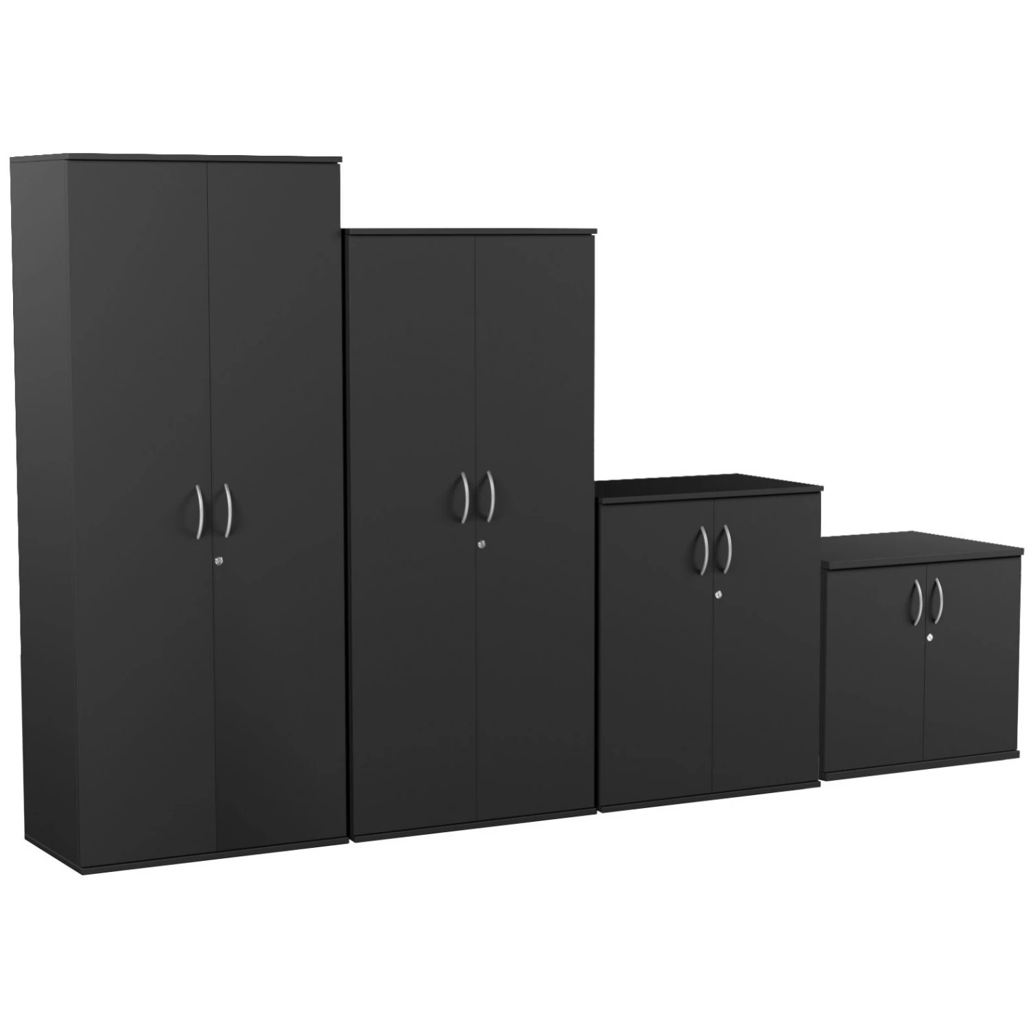 Eclipse Essential Black Office Cupboards 3 Eclipse Essential Black Office Cupboards