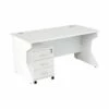 NEXT DAY Karbon K4 Rectangular Panel End Desk With Mobile Pedestal -EQUIP4WORK Sales 059654