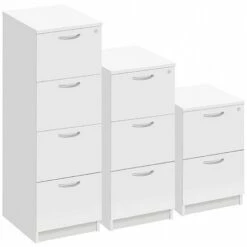 NEXT DAY Commerce II White Filing Cabinets