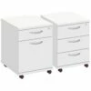 NEXT DAY Commerce II White Low Mobile Pedestals -EQUIP4WORK Sales 060025
