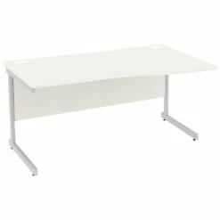 Next Day Vogue White Wave Cantilever Desks