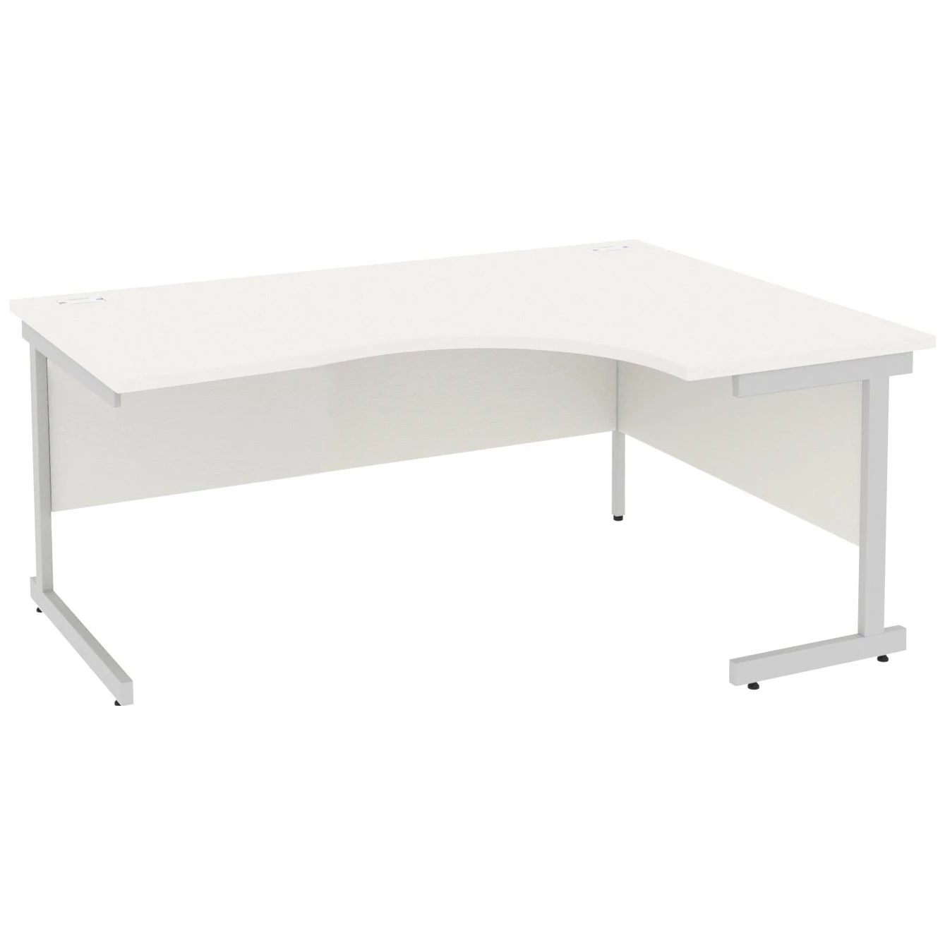 Next Day Vogue White Ergonomic Cantilever Desks 3 Next Day Vogue White Ergonomic Cantilever Desks
