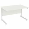 Next Day Vogue White Rectangular Cantilever Desks 2 Next Day Vogue White Rectangular Cantilever Desks -EQUIP4WORK Sales 061522