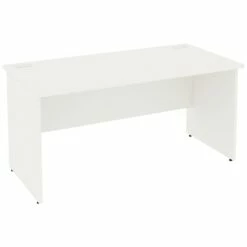 Next Day Vogue White Rectangular Panel End Desks