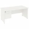 Next Day Vogue White Rectangular Panel End Desks With Single Fixed Pedestal 2 Next Day Vogue White Rectangular Panel End Desks With Single Fixed Pedestal -EQUIP4WORK Sales 061772