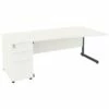 Next Day Vogue White Wave Cantilever Desks With Desk High Pedestal 2 Next Day Vogue White Wave Cantilever Desks With Desk High Pedestal -EQUIP4WORK Sales 061775