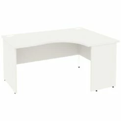 Next Day Vogue White Ergonomic Panel End Desks