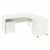 Next Day Vogue White Ergonomic Panel End Desks With Desk High & Mobile Pedestal -EQUIP4WORK Sales 061783