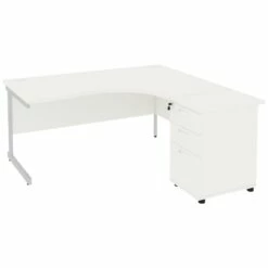 Special Offer - Next Day Vogue White Cantilever Combi Desks