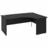 Next Day Eclipse Black Ergonomic Panel End Desks 2 Next Day Eclipse Black Ergonomic Panel End Desks -EQUIP4WORK Sales 063285