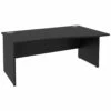 Next Day Eclipse Black Wave Panel End Desks -EQUIP4WORK Sales 063305