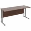 Malbec II Walnut Cantilever Rectangular Desks -EQUIP4WORK Sales 066614