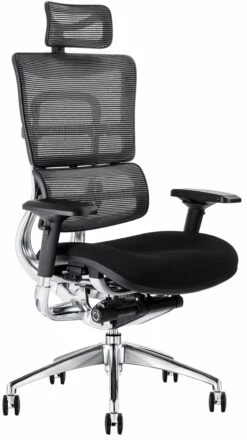 I29 24 Hour Mesh And Fabric Office Chair With Headrest