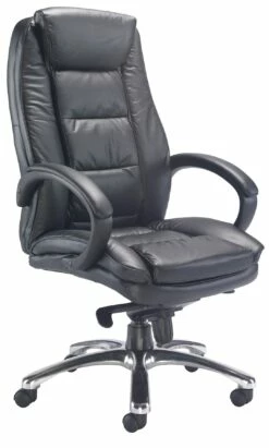 Pitch Leather Faced Manager Chair