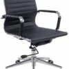 Reflex Black Leather Effect Swivel Chair -EQUIP4WORK Sales 073384