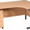 Karbon K1 Ergonomic Cantilever Office Desks With Narrow Under Desk Pedestal -EQUIP4WORK Sales 073431