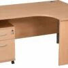 Karbon K2 Ergonomic Panel End Office Desks With Low Mobile Pedestal 1 Karbon K2 Ergonomic Panel End Office Desks With Low Mobile Pedestal -EQUIP4WORK Sales 073471